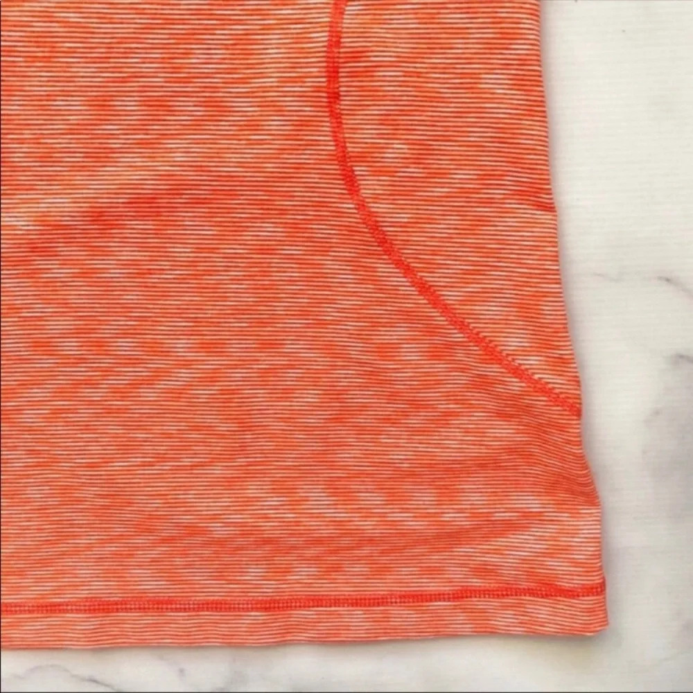 Zella‎ Orange Striped Racer Racerback Tank Top - Picture 3 of 7